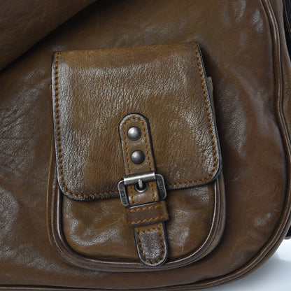 Christian Dior Calfskin Medium Gaucho Double Saddle Bag Green 16 of 16