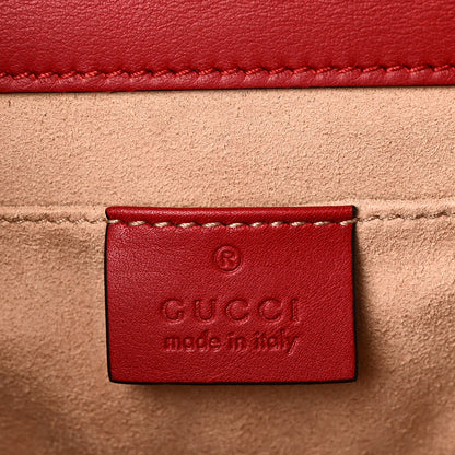 Gucci GG Supreme Monogram Blooms Small Padlock Shoulder Bag Beige Blue Navy Hibiscus Red 6 of 10