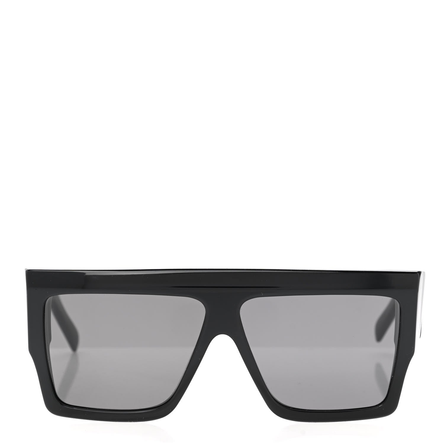 Celine Acetate Chunky Rectangle Sunglasses CL 40092/I Black 2 of 7