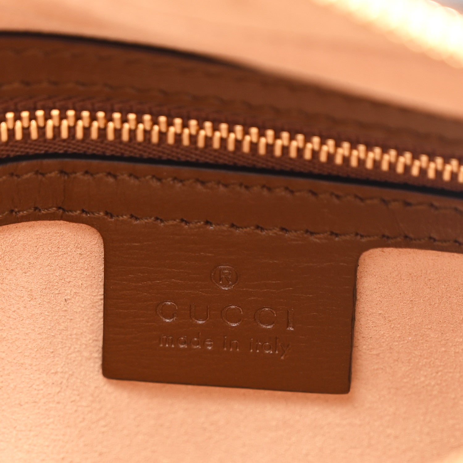 Gucci GG Supreme Monogram Small Horsebit 1955 Shoulder Bag Beige Brown Sugar 6 of 13