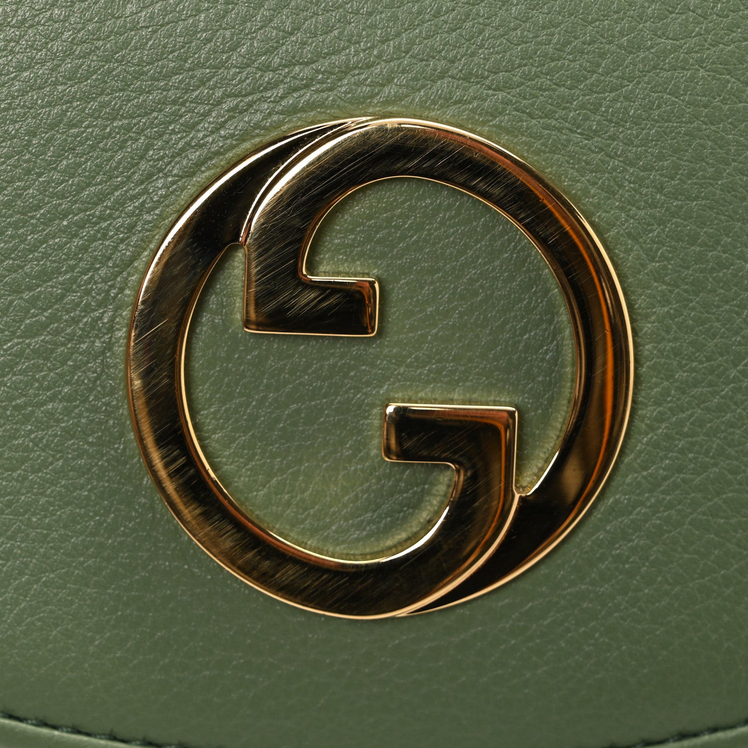 Gucci Roxy Calfskin Medium Blondie Chain Wallet Salamander Green 12 of 12
