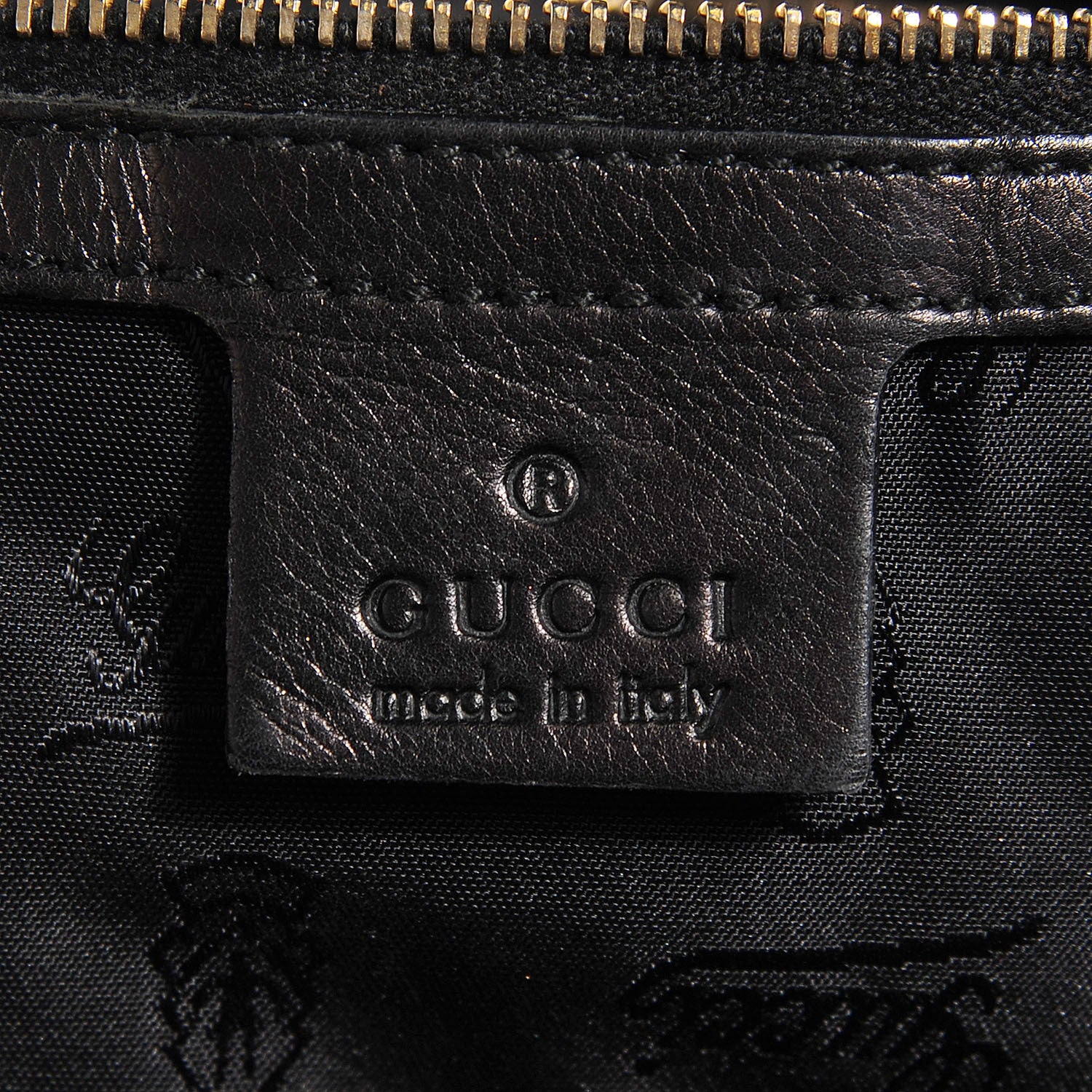 Gucci Patent Medium Hysteria Top Handle Bag Black 6 of 7