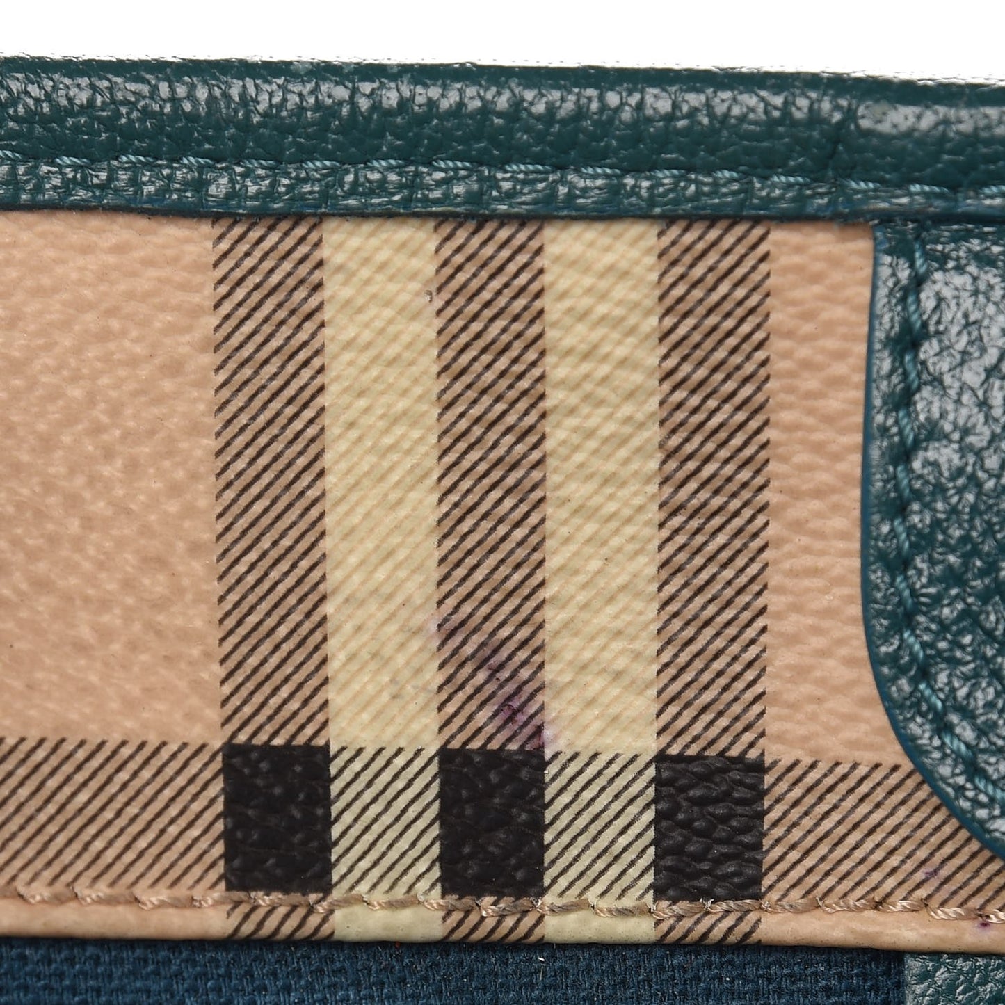 Haymarket Check Small Canterbury Tote Aqua Green