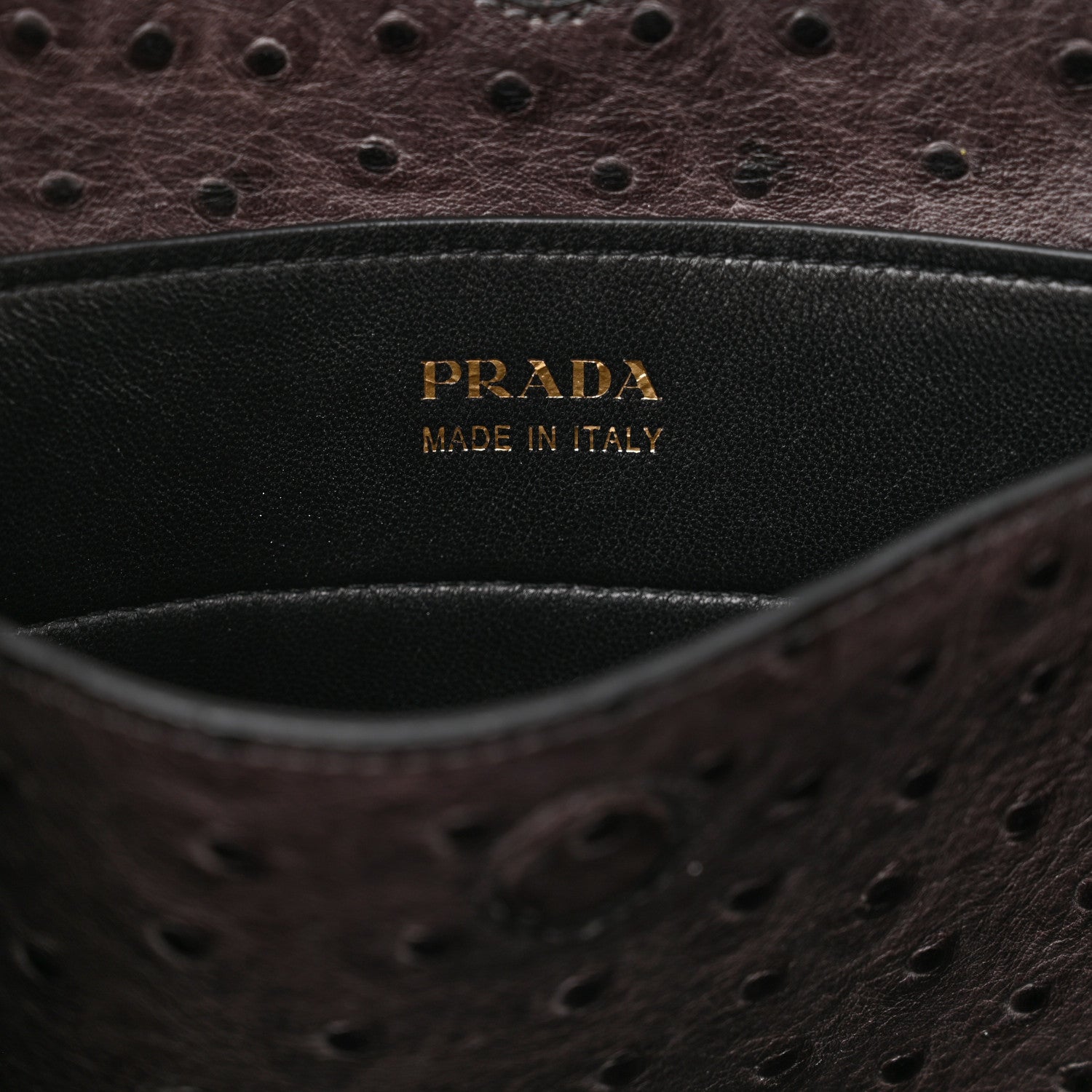 Prada Ostrich Double Bag Grey 6 of 16