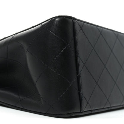 Chanel Lambskin Quilted XL Jumbo Single Flap Black 9 of 10