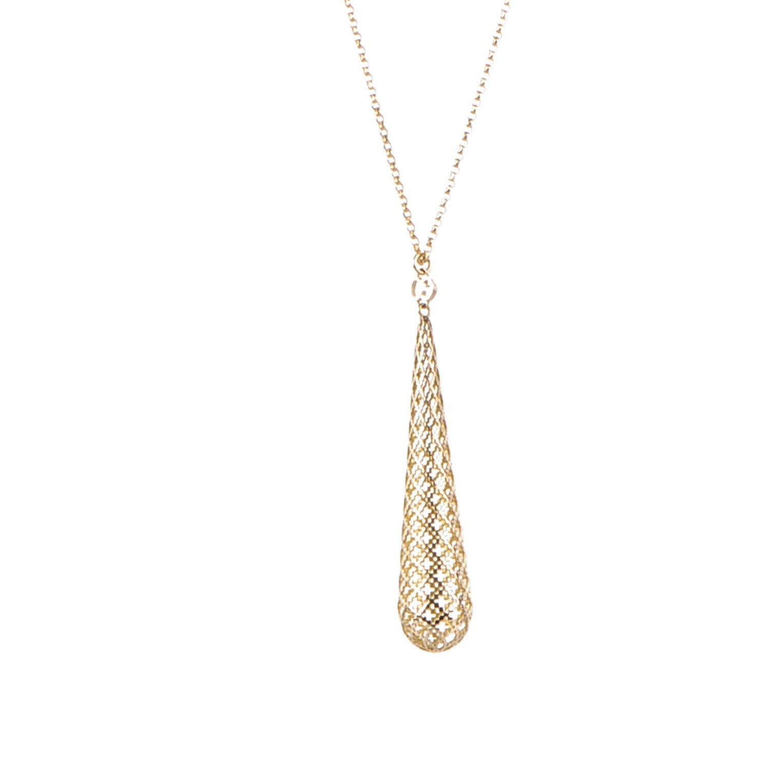 Gucci 18K Yellow Gold Diamantissima Pendant Necklace 3 of 6