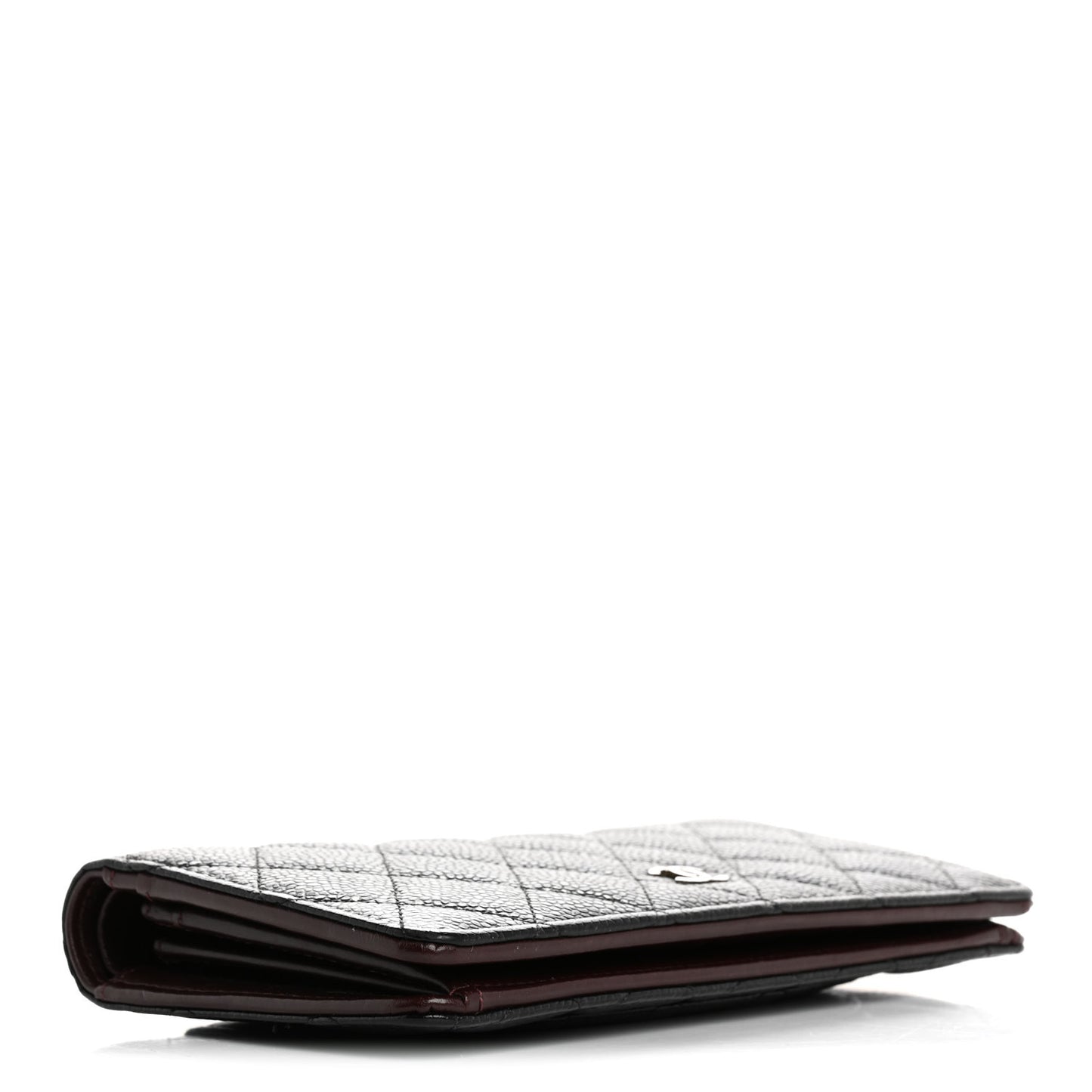 Caviar Quilted Yen Wallet Black