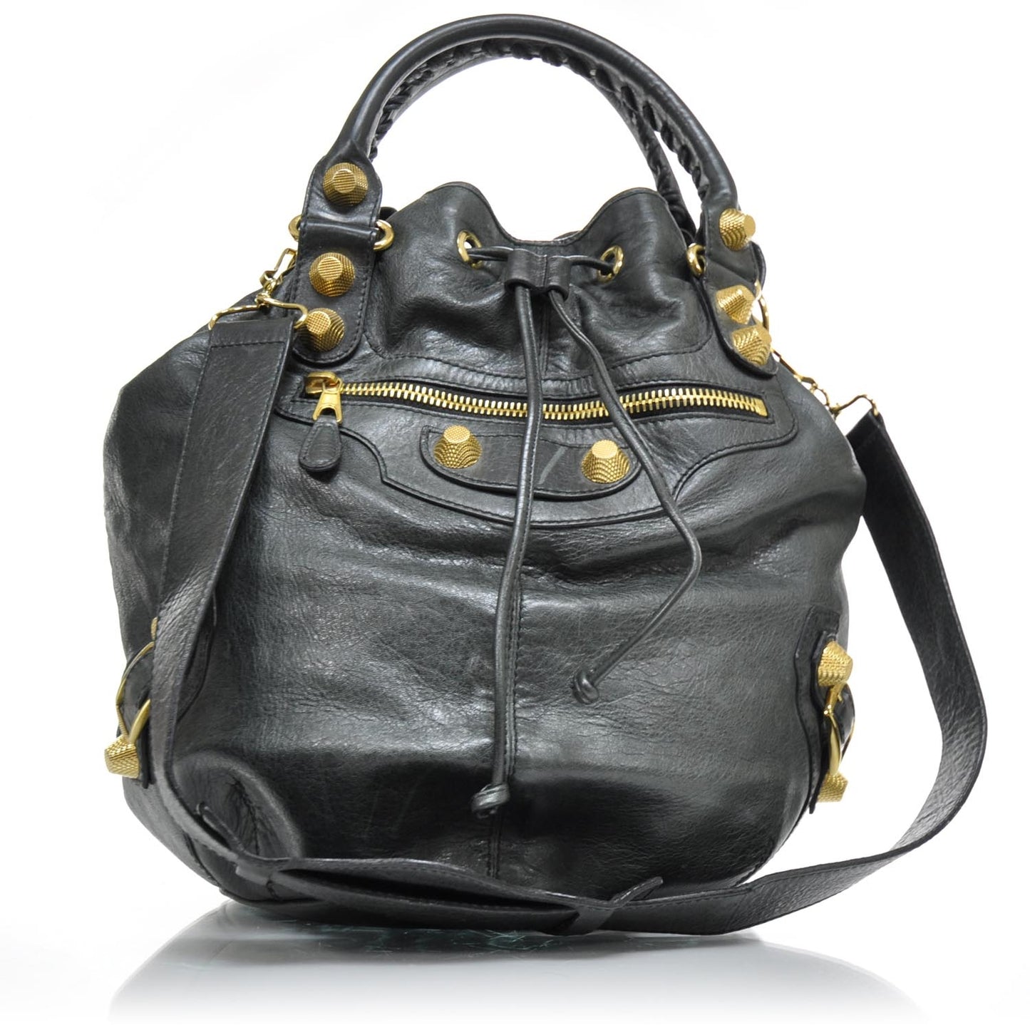 Agneau Giant Pompon Black
