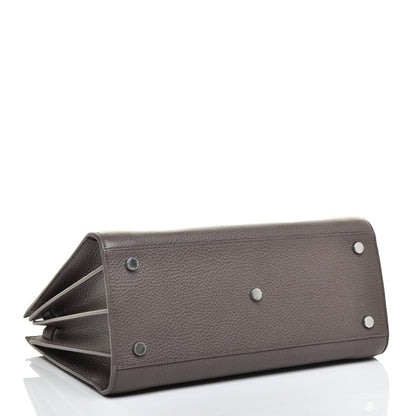 Saint Laurent Grained Calfskin Small Sac De Jour Dark Anthracite 4 of 10