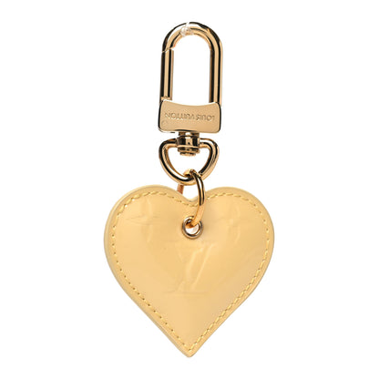 Louis Vuitton Vernis Degrade Love Lock Heart Key Holder Bag Charm Yellow 1 of 3