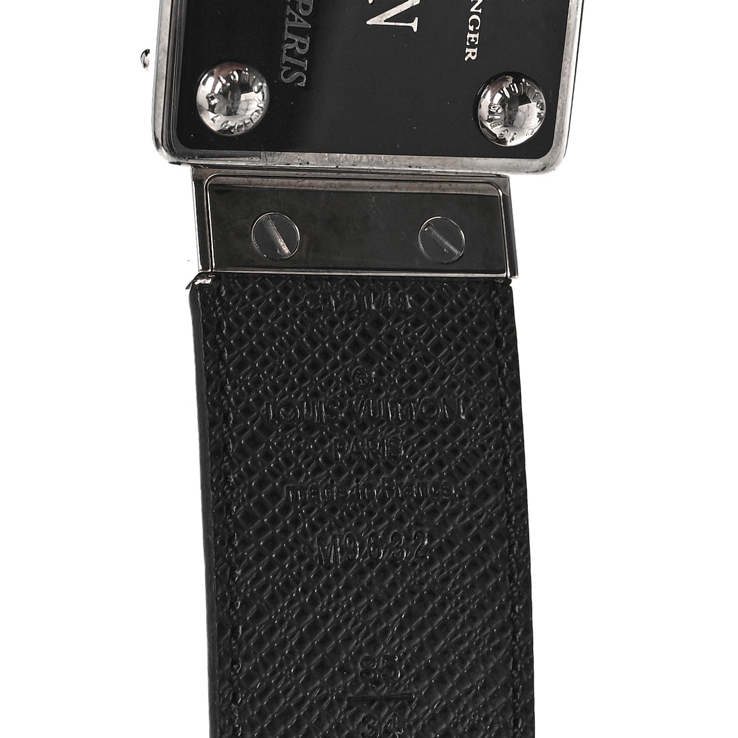 Louis Vuitton Damier Graphite 35mm LV Inventeur Reversible Belt 85 34 5 of 6