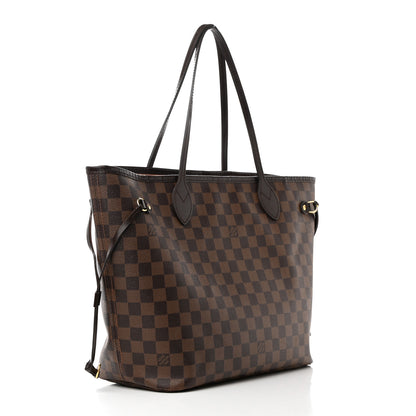 Louis Vuitton Damier Ebene Neo Neverfull MM Rose Ballerine 4 of 26