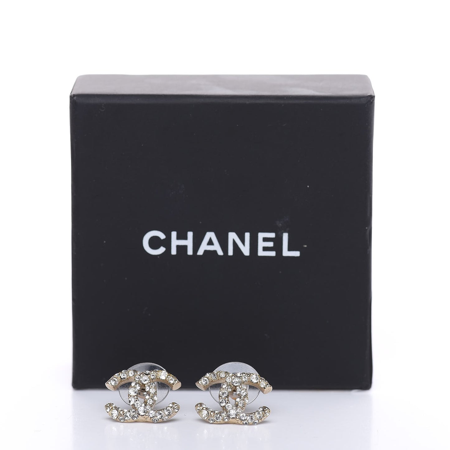 Crystal CC Earrings Gold