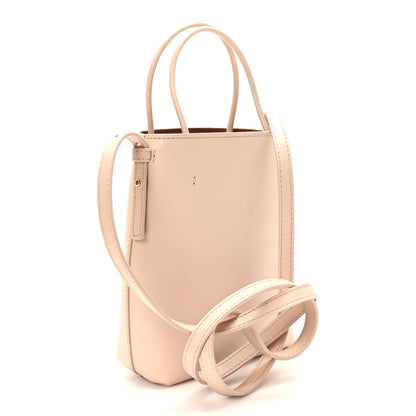 Chloe Shiny Calfskin Micro Sense Tote Bag Cement Pink 3 of 8