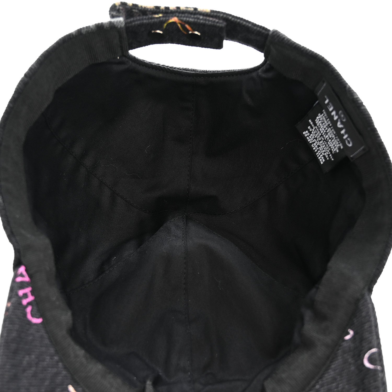 Chanel Denim Mood Cap Hat Black 7 of 9