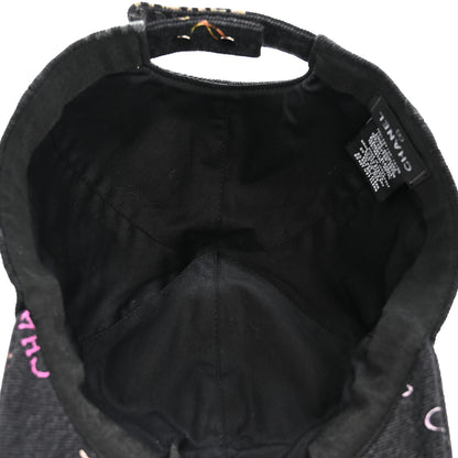 Chanel Denim Mood Cap Hat Black 7 of 9