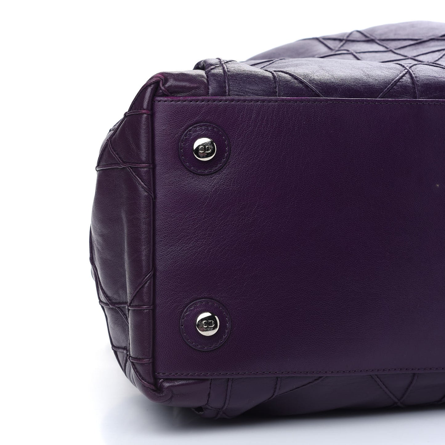 Lambskin Cannage Medium Le Trente Tote Purple