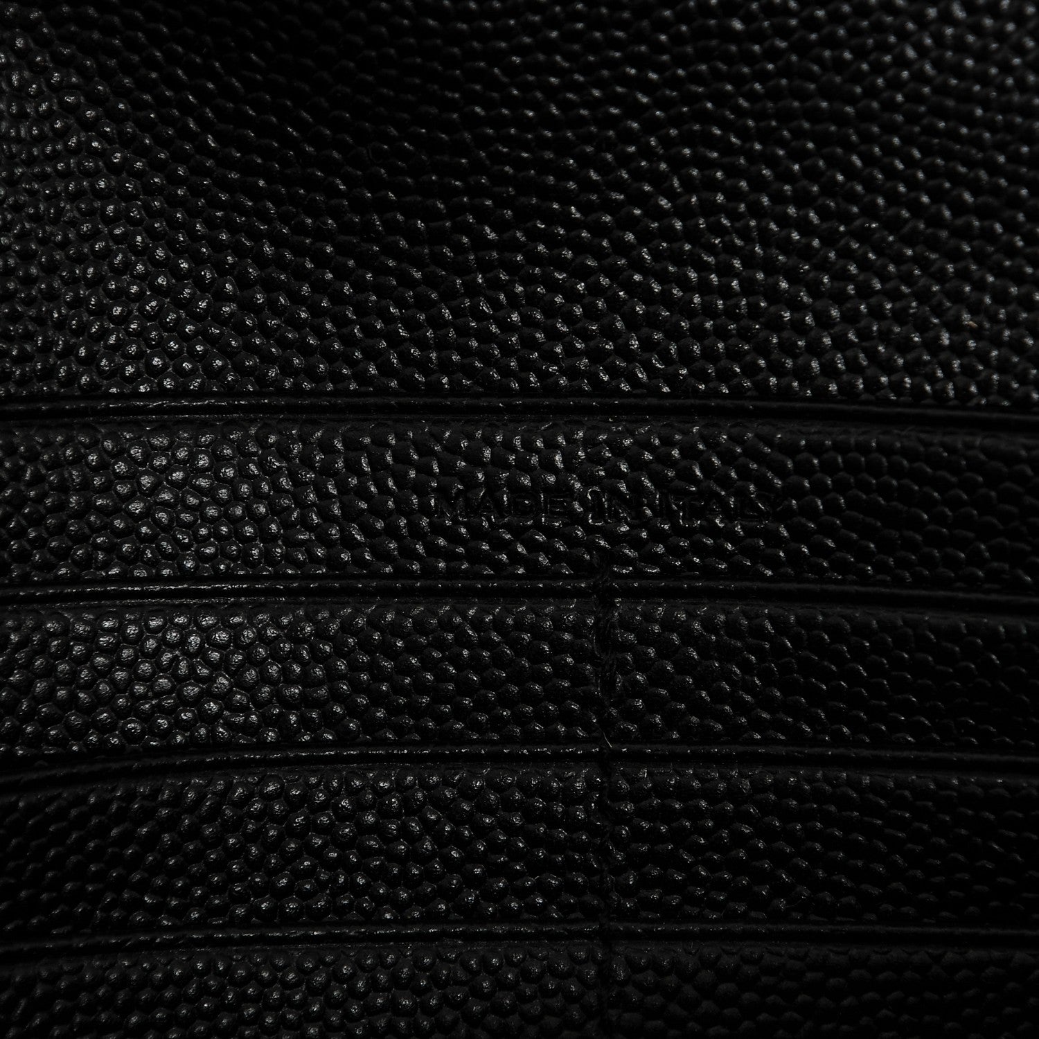 Saint Laurent Grain De Poudre Matelasse Chevron Monogram Chain Wallet Black 7 of 7