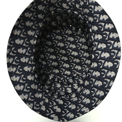 Christian Dior Oblique Reversible Teddy-D Brim Bucket Hat 57 Blue 8 of 8