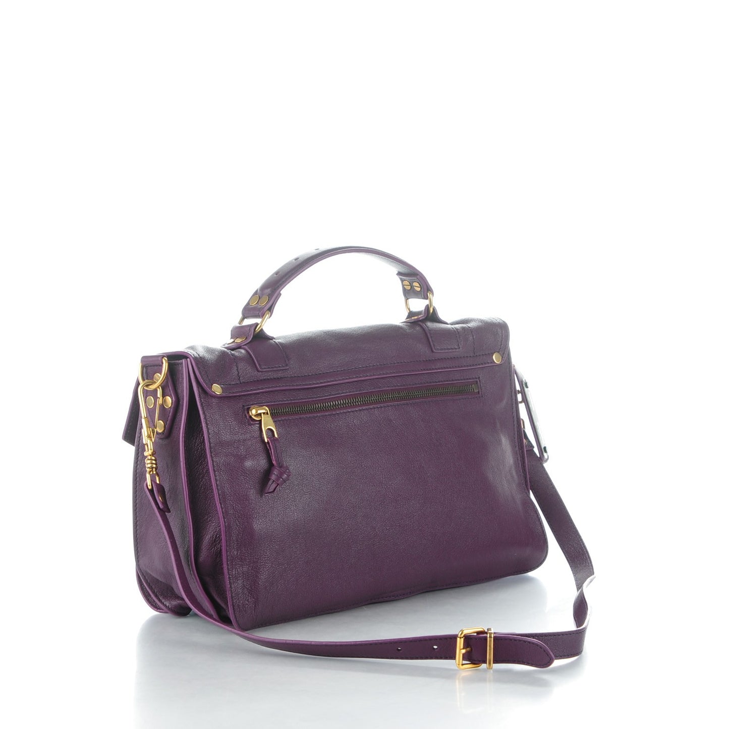 Lambskin Medium PS1 Satchel Grape Jam