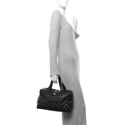 Chanel Caviar Quilted Bowler Black 2 of 11