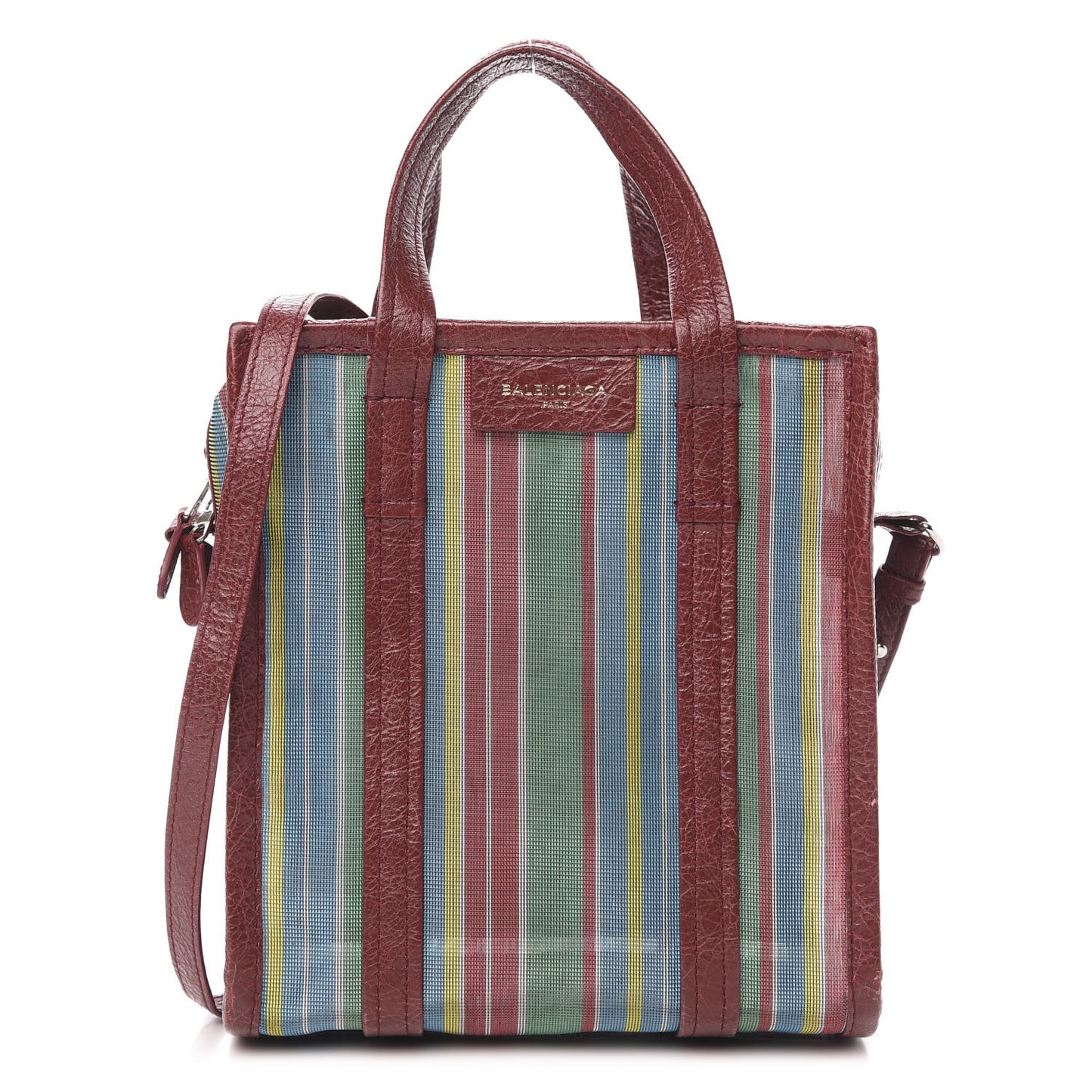 Mesh Agneau Arena XS Bazar Shopper Tote Green Multicolor