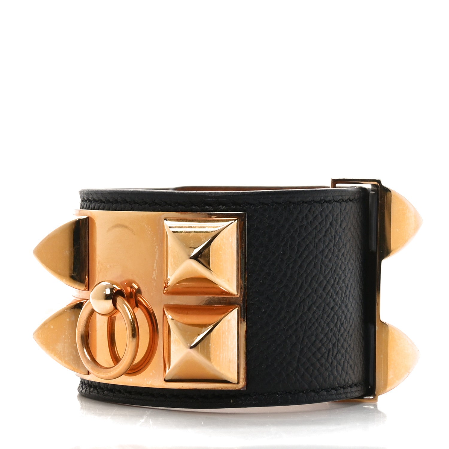 Hermes Epsom Collier de Chien CDC Bracelet S Black 1 of 6