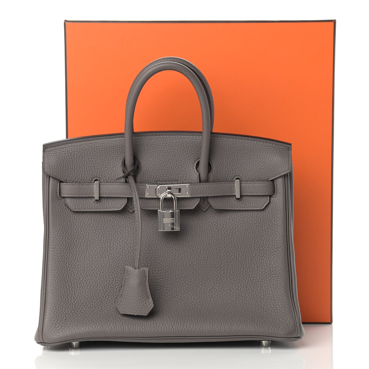 Hermes Togo Birkin 25 Etain 11 of 11