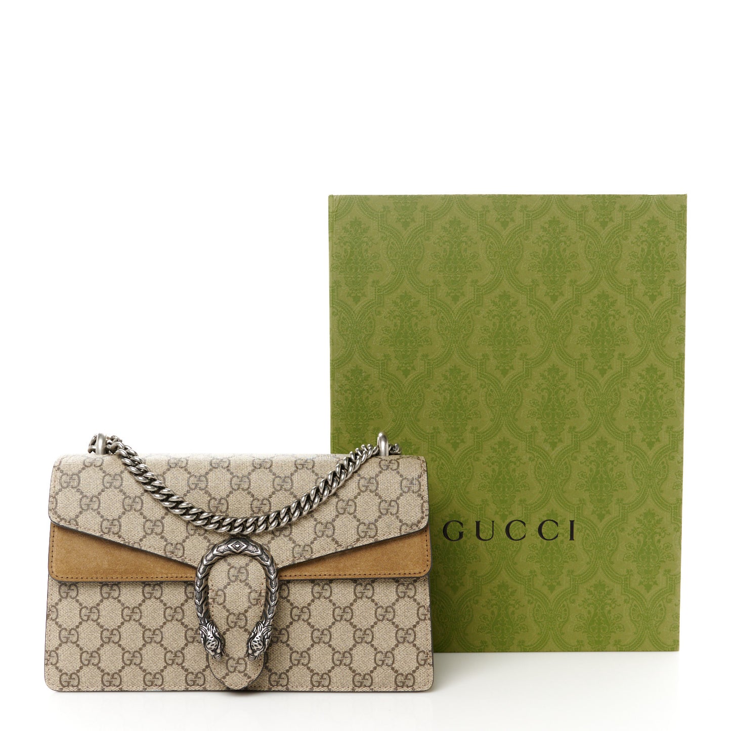 GG Supreme Monogram Small Dionysus Shoulder Bag Taupe
