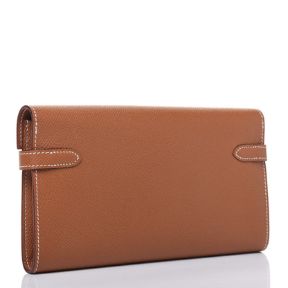 Hermes Epsom Kelly Longue Wallet Gold 3 of 14