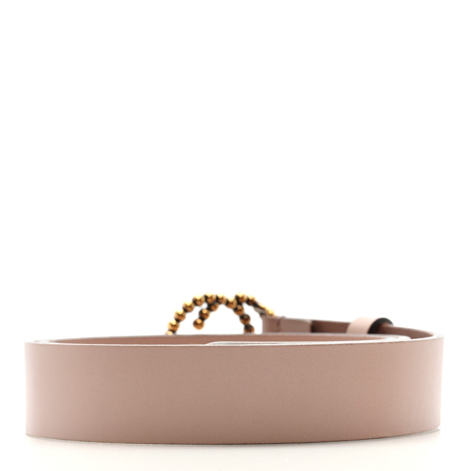 Gucci Margaux Calfskin Studded Interlocking G 30mm Belt 85 34 Rose 2 of 4