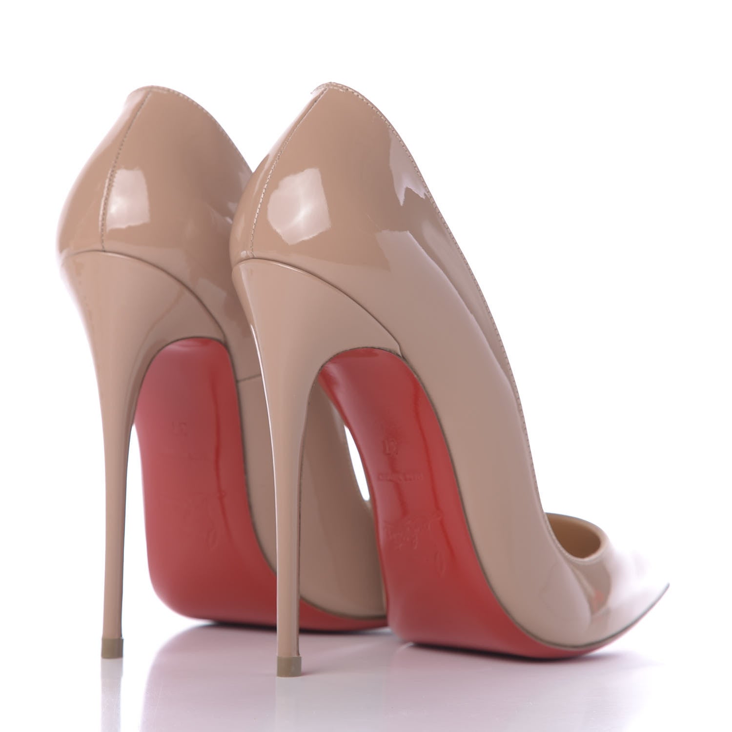 Christian Louboutin Patent So Kate 120 Pumps 37 Nude 4 of 9