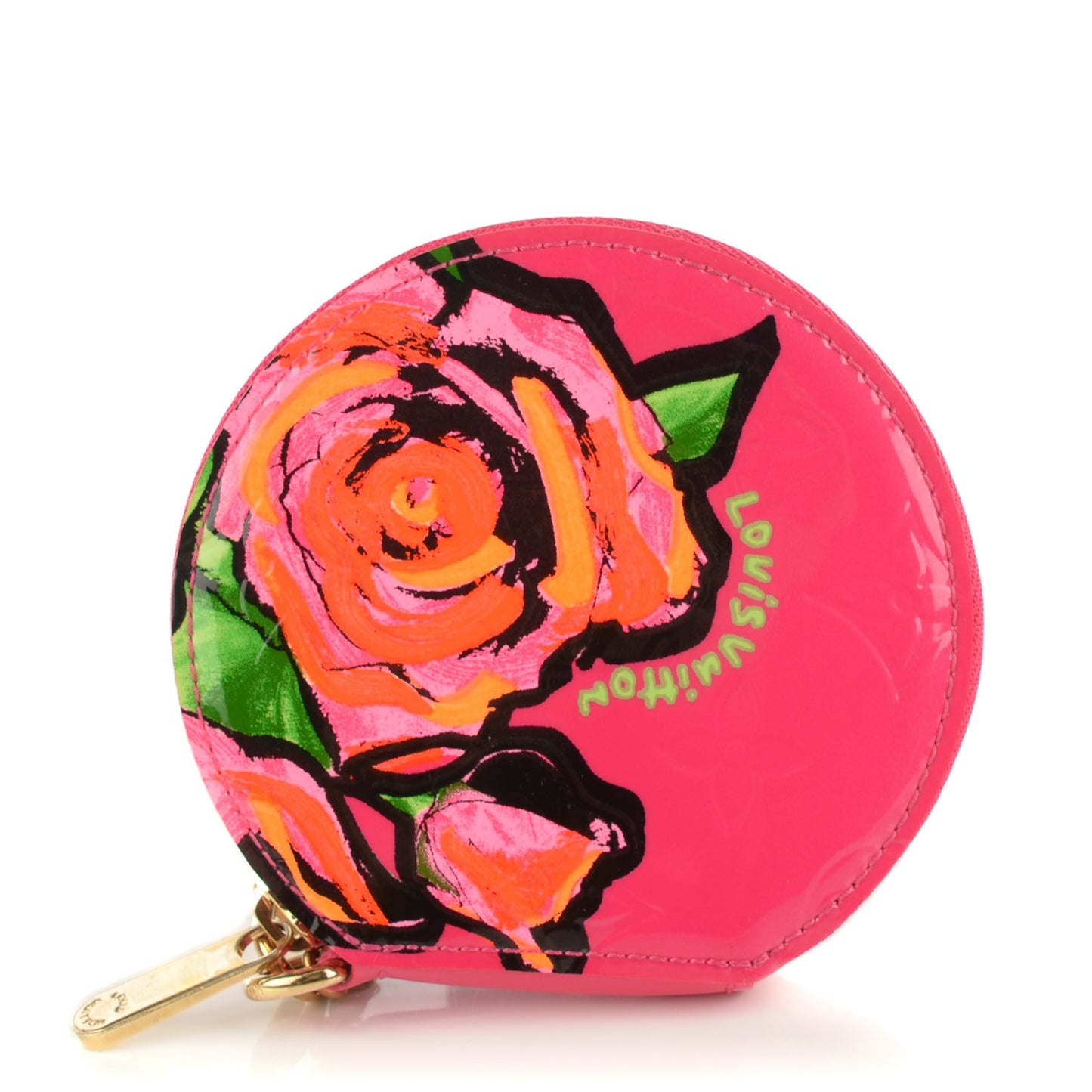 Vernis Roses Chapeau Coin Purse Rose Pop