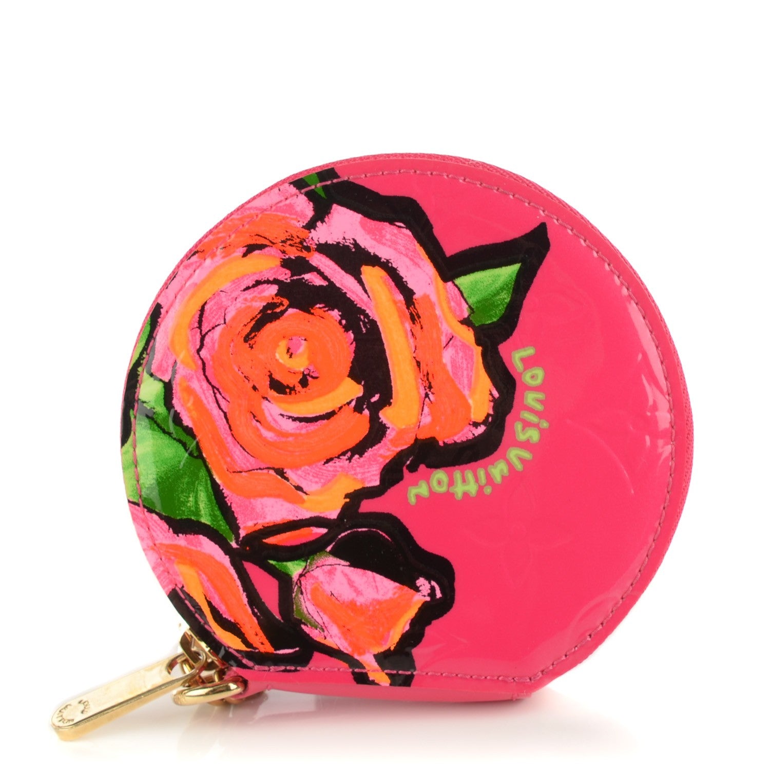 Louis Vuitton Vernis Roses Chapeau Coin Purse Rose Pop 1 of 7