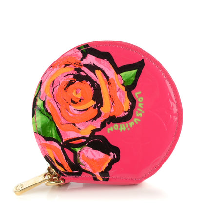 Louis Vuitton Vernis Roses Chapeau Coin Purse Rose Pop 1 of 7