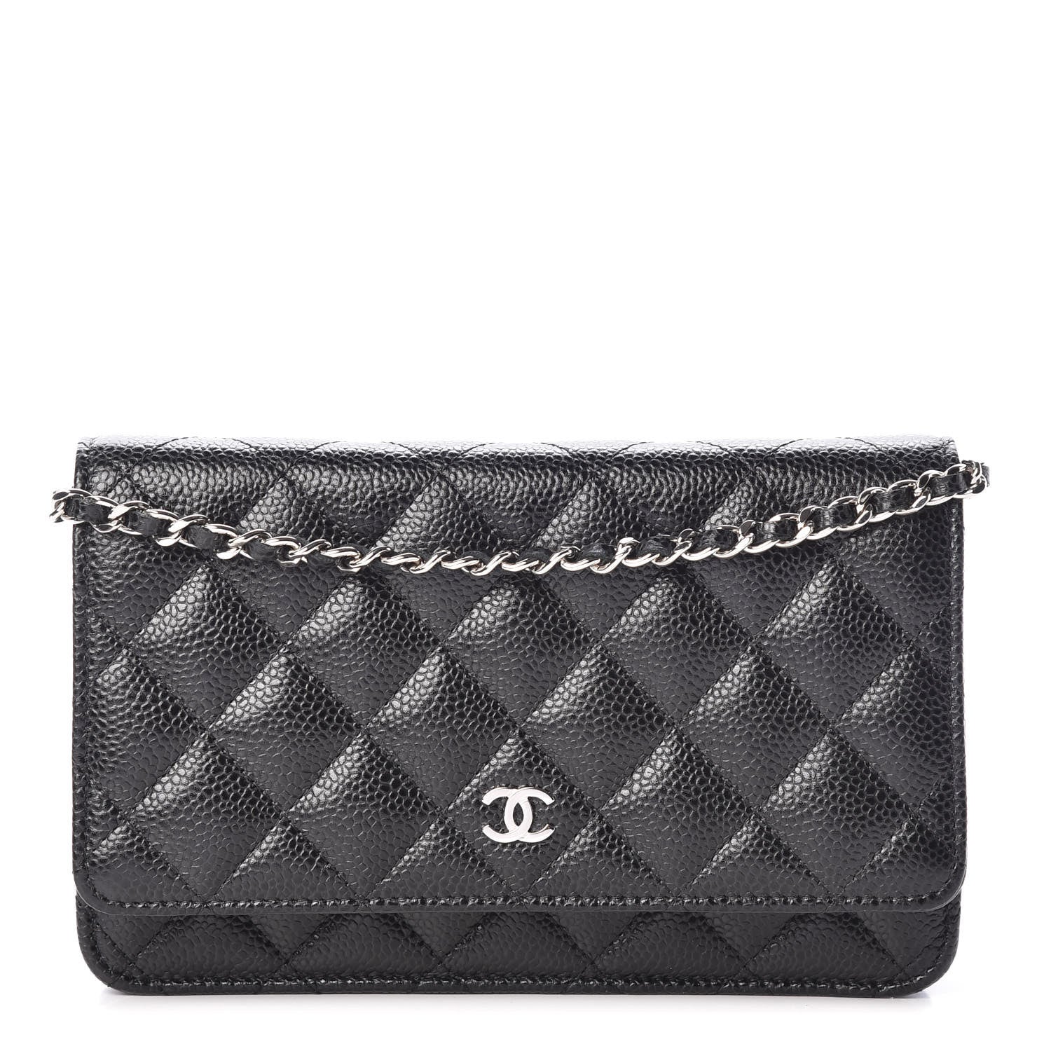 Chanel Caviar Quilted Wallet On Chain WOC Black 1 of 10