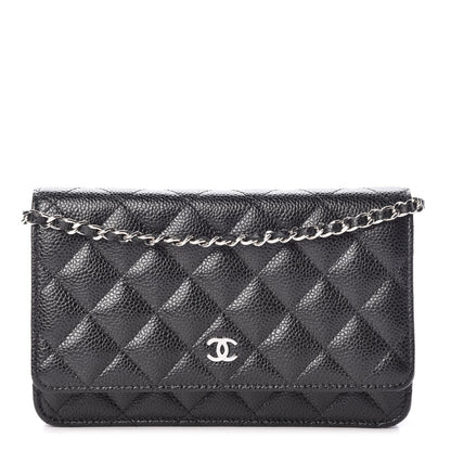 Chanel Caviar Quilted Wallet On Chain WOC Black 1 of 10