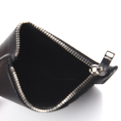 Saint Laurent Grained Calfskin 5 Fragments Zip Pouch Card Holder Black 4 of 5