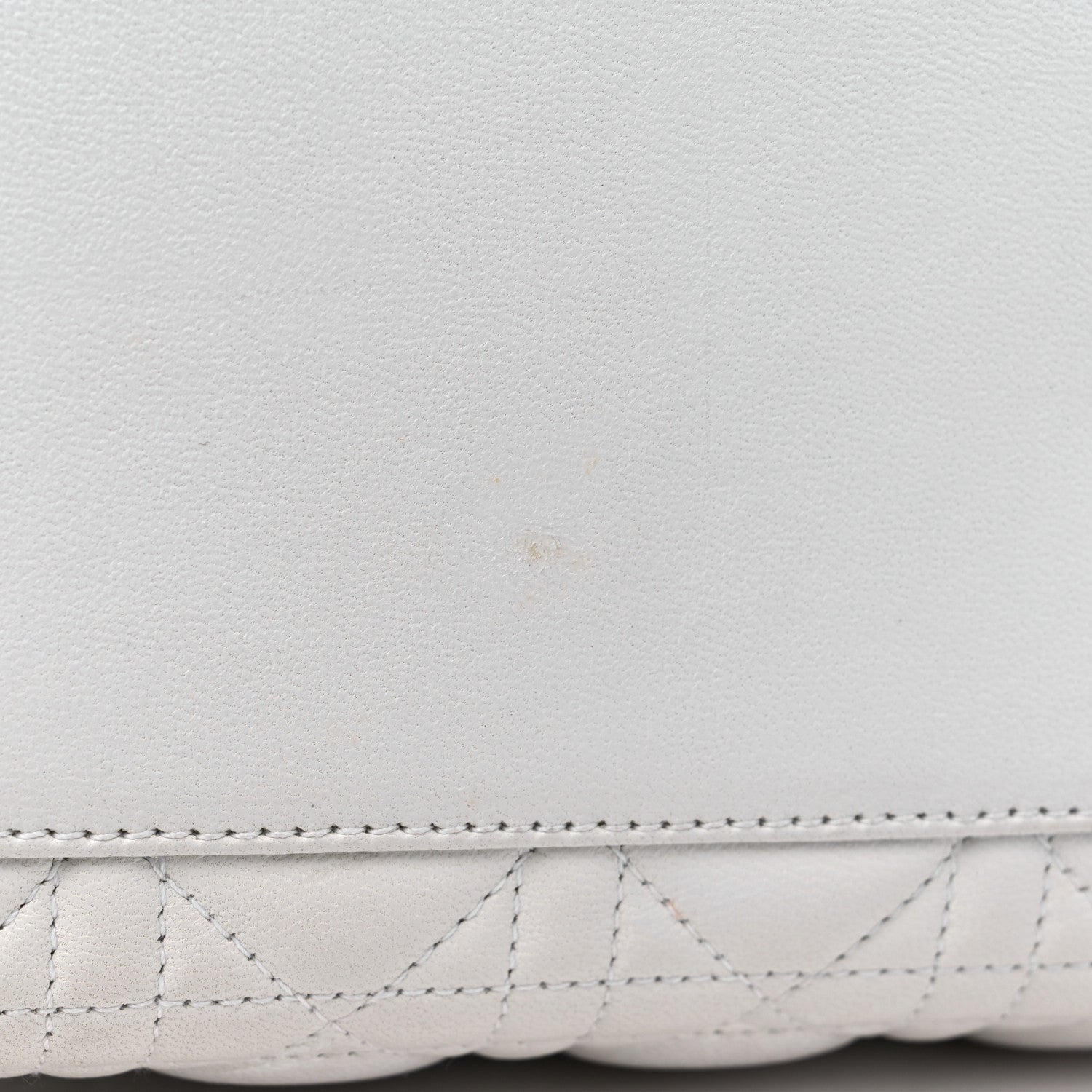 Christian Dior Lambskin Cannage Large Lady Dior White 10 of 12