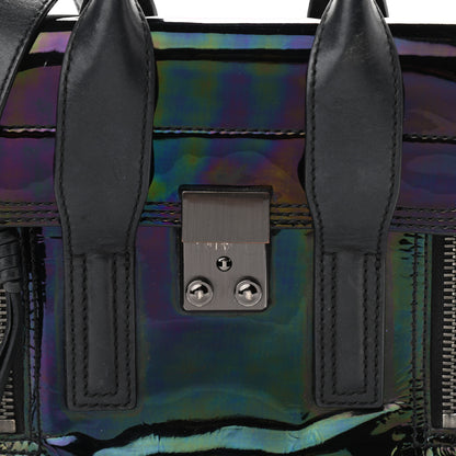 3.1 Phillip Lim Oil Slick Patent Mini Pashli Satchel Black 7 of 12