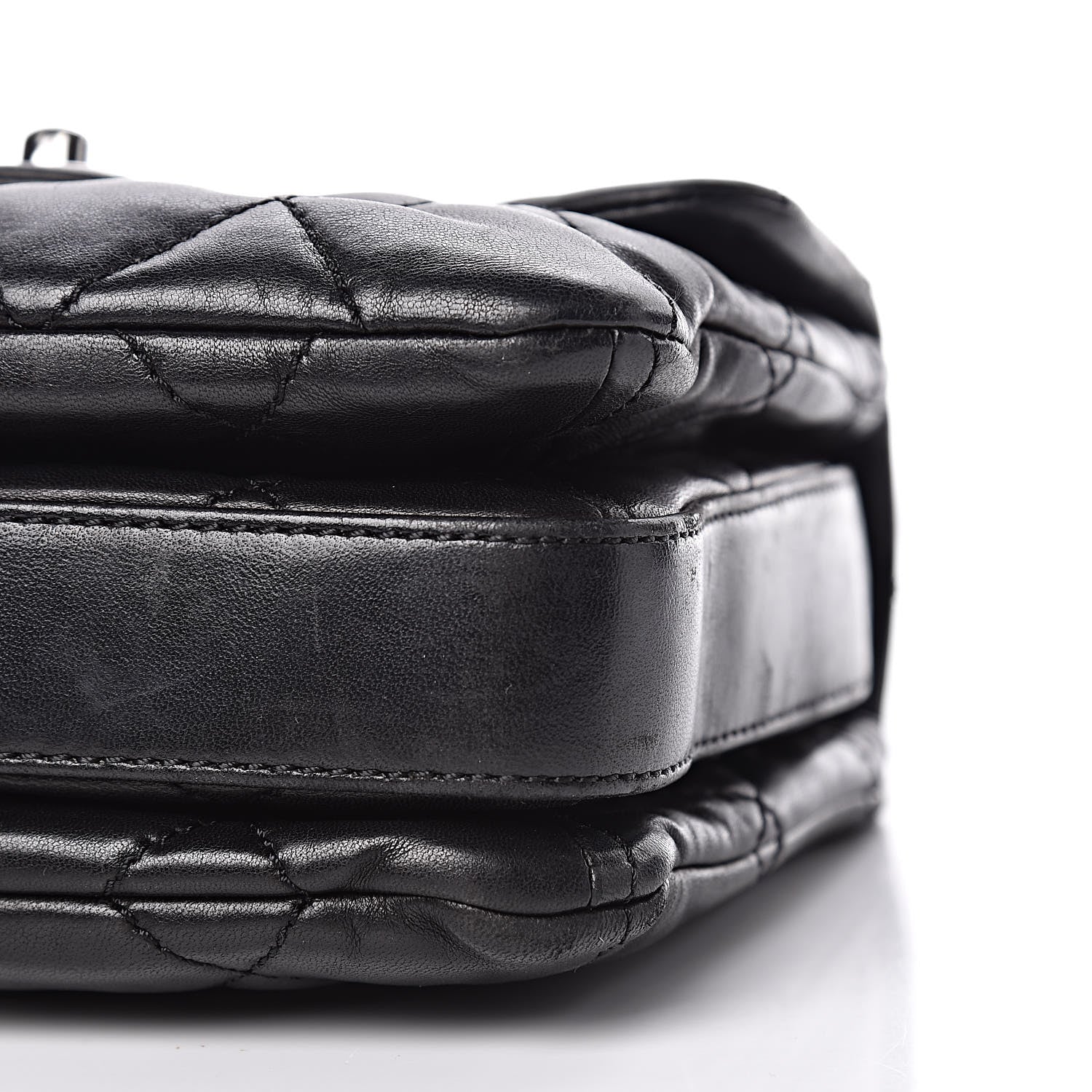 Chanel Lambskin Quilted Mini Chanel 3 Flap Black 11 of 12
