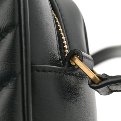 Saint Laurent Calfskin Matelasse Monogram Lou Camera Bag Black 11 of 12