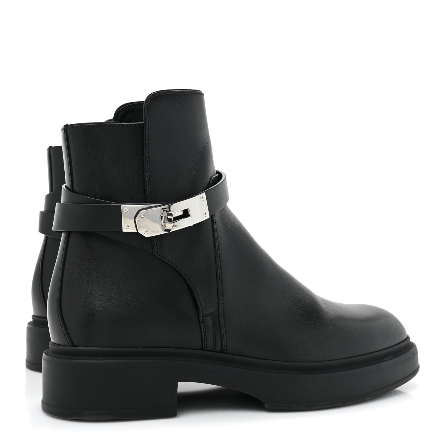 Calfskin Veo Ankle Boots 36 Black