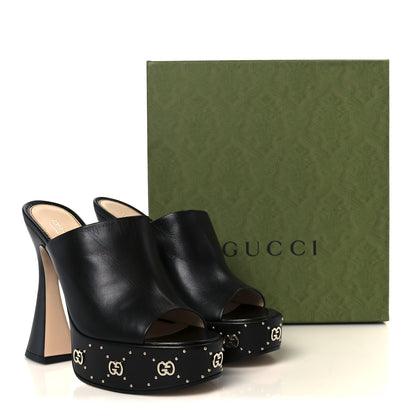 Gucci Malaga Kid Janaya 150mm Platform Sandals 41.5 Black 10 of 10