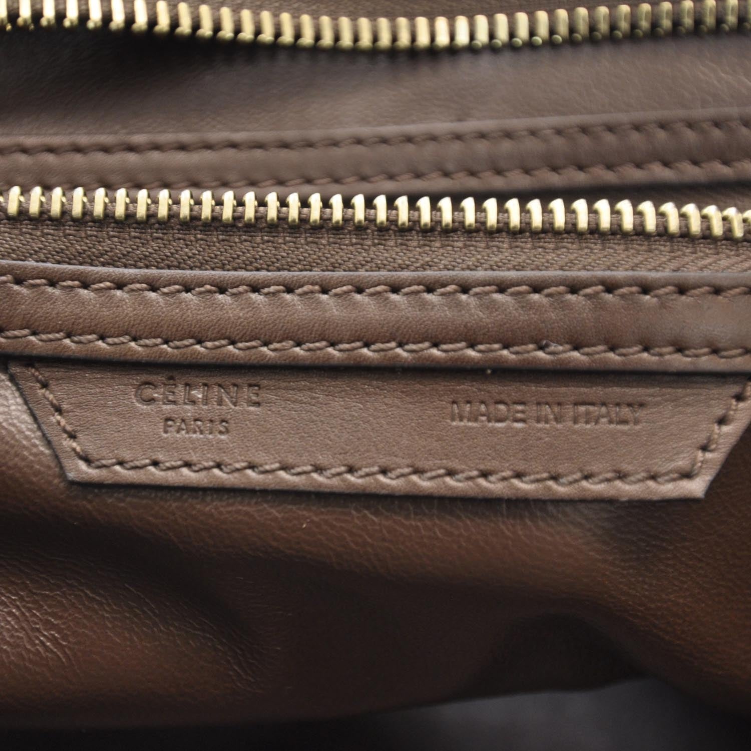 Celine Python Mini Luggage Honey 9 of 10