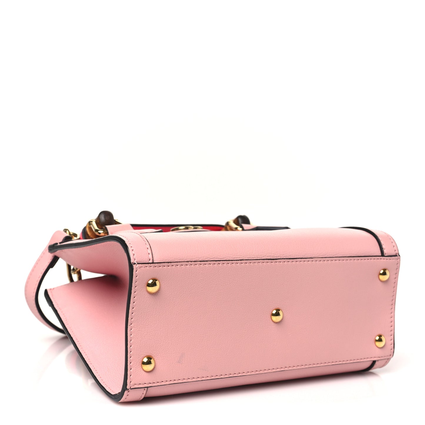 Wonka Grain Calfskin Mini Diana Tote Bag Wild Rose Fuxia Fluo