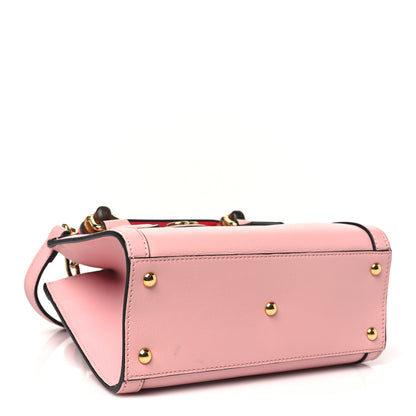 Gucci Wonka Grain Calfskin Mini Diana Tote Bag Wild Rose Fuxia Fluo 4 of 10