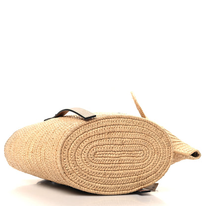 Loewe Raffia Small Elephant Basket Tote Bag Natural Tan 5 of 10