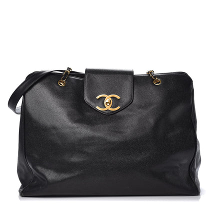 Chanel Caviar XL Weekender Bag Black 1 of 16