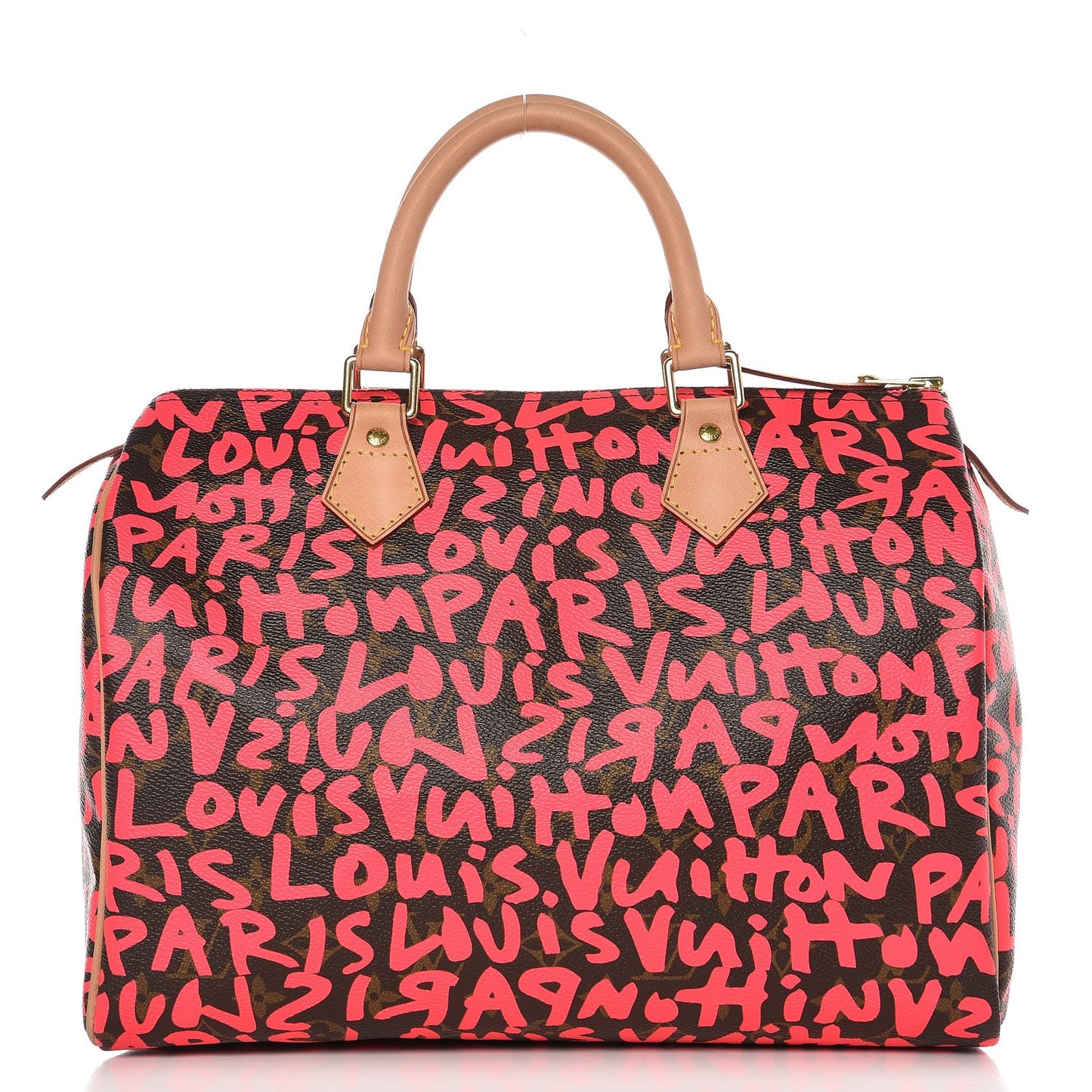 Monogram Graffiti Speedy 30 Fuchsia